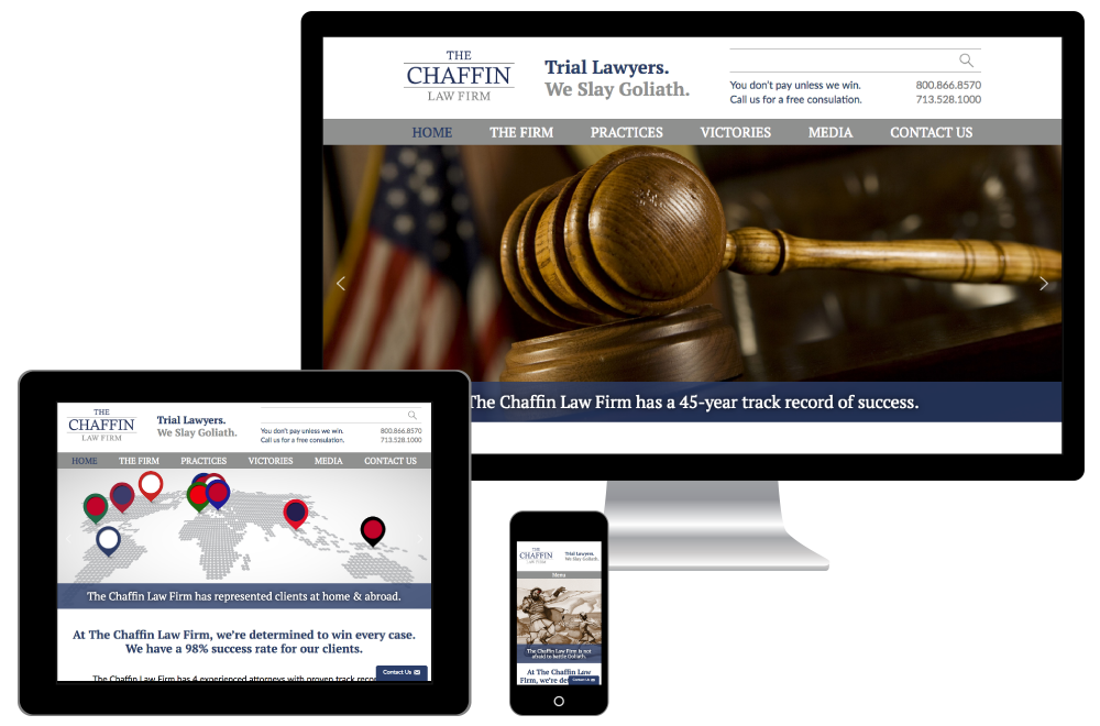 The Chaffin Law Firm new responsive website